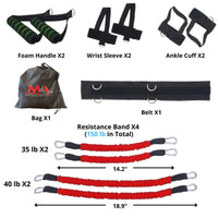 Red Boxing Resistance Bands (New)