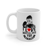 I Love Martial Arts Coffee Mugs, Boxing Mugs, Funny Boxing Mug, Boxing Mugs For Girls, Tea Cups For Women
