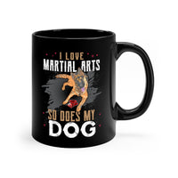 I Love My Dog Coffee Mugs, Coffee Mug For Dog Owner, Kickboxing Dog Coffee Mugs, Muay Thai Dog Tea Cups, Funny Coffee Cups, German Shepherd Coffee Mug