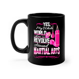 Whole World Revolves Around MMA Coffee Mug, MMA Coffee Mugs, Coffee Mug For Women, Martial Arts Tea Cup, Girl Coffee Mugs