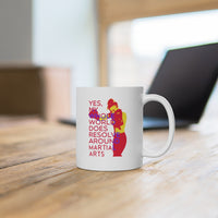 Whole World Revolves Around MMA Coffee Mug, Boxing Coffee Mug, Martial Arts Tea Cups, White Coffee Mug, Coffee Mugs For Women, Kickboxing Tea Cups, Girl Coffee Mugs, Muay Thai Coffee Mugs, Boxer Coffee Mug