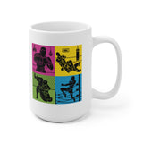 MMA White Coffee Mug, Mixed Martial Arts Coffee Cup, Martial Arts Coffee Mugs, 15oz Mug
