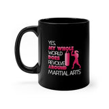 My Whole World Revolves Around Martial Arts Coffee Mug, Boxing Coffee Mugs, Coffee Mugs For Women, Girl Coffee Cups
