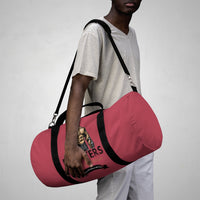 MMA Fighters Large Heather Red Duffel Bag, BJJ Sports Bag, Mixed Martial Arts Equipment Bag, Sports Bags for Martial Arts