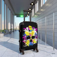 Candy Skull Black Cabin Suitcase, BJJ Suitcase, Boxing Cabin Suitcase, Black Color Suitcase, Martial Arts Cabin Luggages
