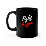 Fight Papa Coffee Mug, Coffee Mugs, Father Coffee Mugs, Dad Coffee Cups, MMA Coffee Mugs