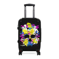 MMA Skull Candy Cabin Suitcase, MMA Luggage, Sugar Skull Suitcases, Candy Skull Luggage, BJJ Suitcase, Boxing Cabin Suitcase, Black Color Suitcase, Martial Arts Cabin Luggages, Suitcases For Women, Jiu Jitsu Luggage, Kickboxing Travel Suitcases, Muay Thai Cabin Luggages, Cabin Suitcases For Fighters, Travel Luggages For MMA