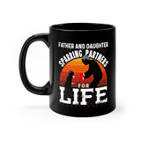 Father Daughter Mug, Father Daughter MMA Sparring Mug, Father Daughter Coffee Mug, Coffee Mugs, Sparring Coffee Mugs, Black Coffee Mugs
