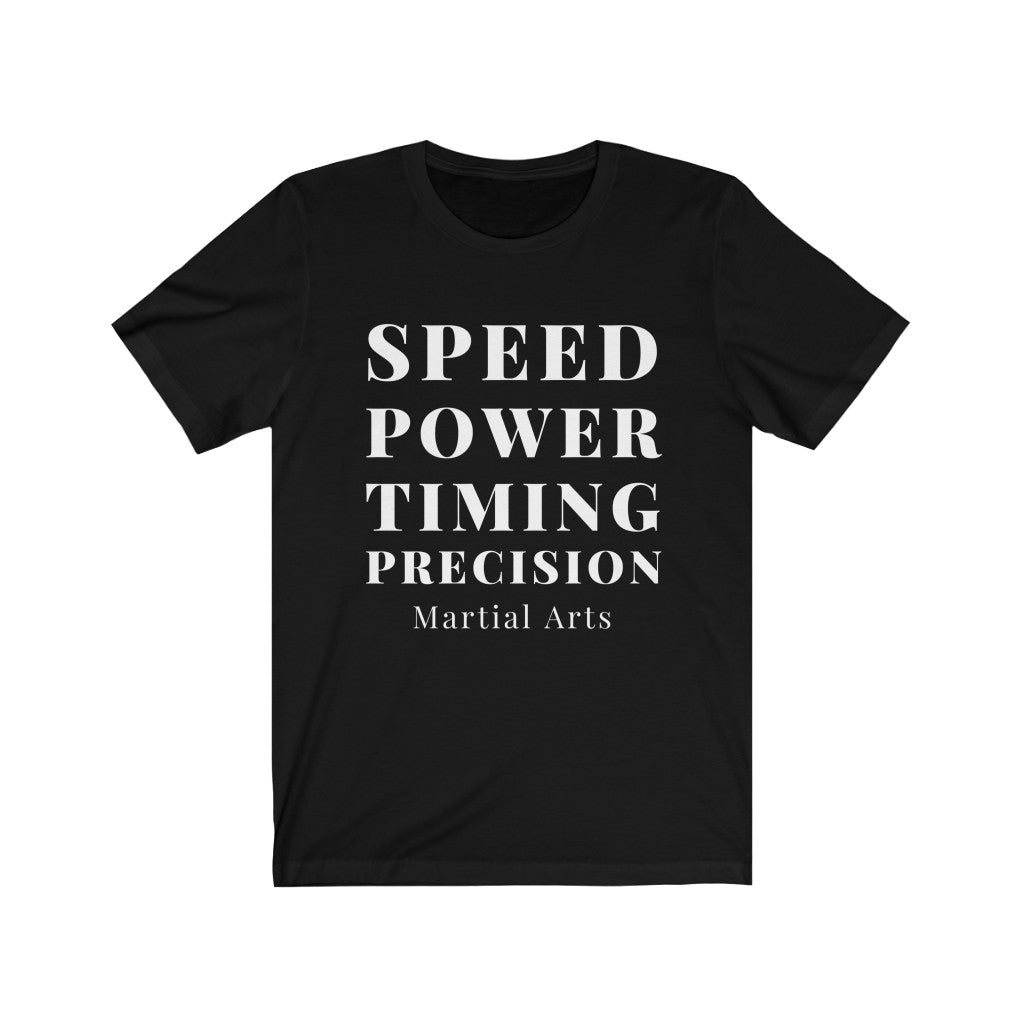 boxing t shirt, martial arts t shirt, Speed, Power, Timing & Precision MMA T-shirt