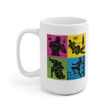 Coffee Cup for Boxers, MMA Tea Mug, Jiu Jitsu Coffee Cups, Boxing Tea Mug, BJJ Coffee Cup, 15oz Mugs